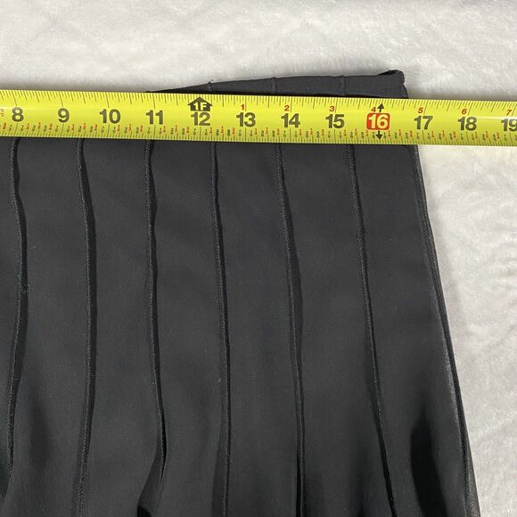 Y2K Vintage Midi Skirt Black Tiered Pleated Cottagecore Prairie Coquette Sz 14 - Picture 6 of 8